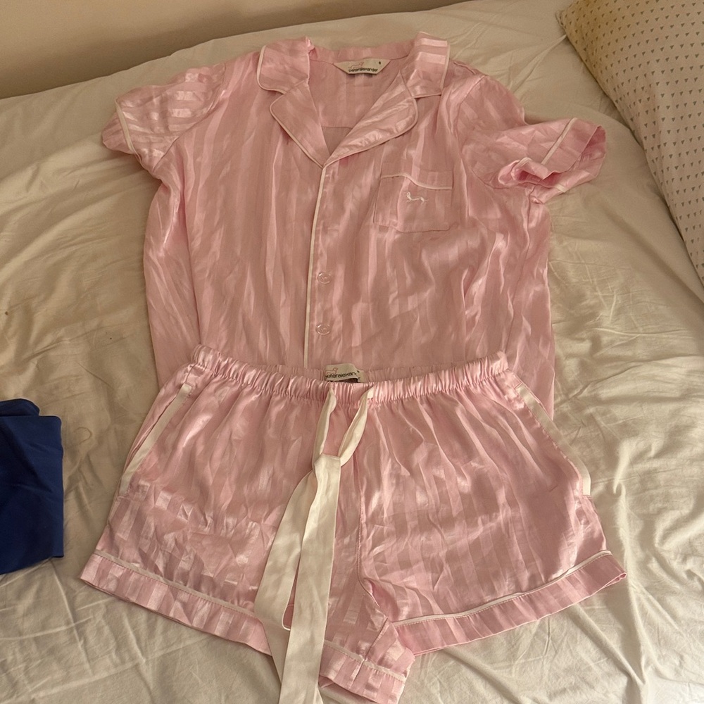 Peter Alexander Pink Striped Pajama Set